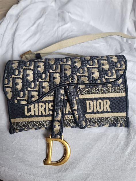 saddle slim pouch gray dior oblique embroidery|dior embroidery saddle bag.